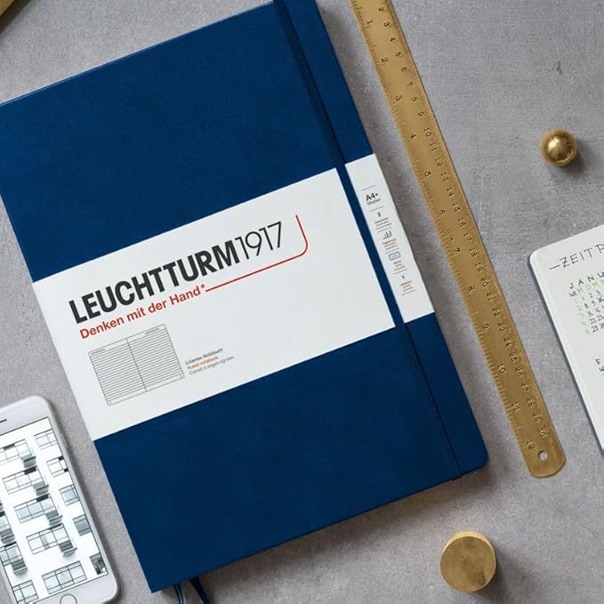 LEUCHTTURM1917 - Notebook Hardcover Medium A5-251 Numbered Pages for Writing and Journaling (Mint Green, Ruled)