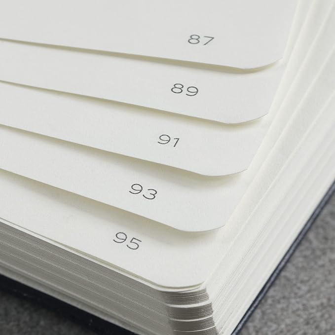 LEUCHTTURM1917 - Notebook Hardcover Medium A5-251 Numbered Pages for Writing and Journaling (Apricot, Plain)