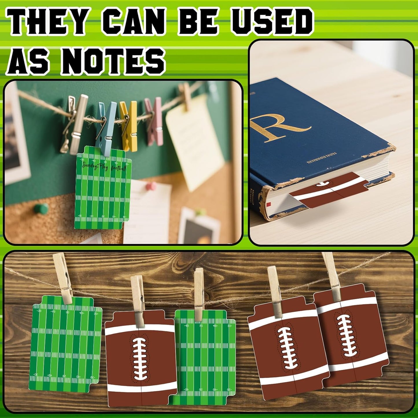 50pcs Football Card Dividers Plastic Index Card Storage Dividers with Tabs Card Separators for Sports Game Football Card Collection