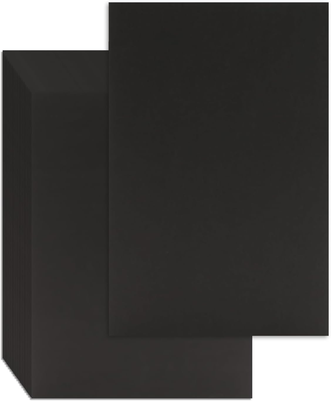 25 Pcs Book Board, Binder Board, Cover Board, Heavy Duty Chipboard for Book Binding, DIY Cardboard (Black, 5.5 x 8.5 Inch 80PT)