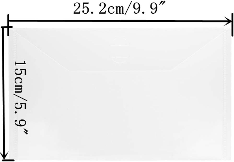 5.9 x 9.9 inch Large Stamp & Die Storage Pockets Resealable Clear Plastic Seal Bags Storage Case for Cutting Dies Stencil Album Stamp Crafts for DIY Scrapbooking Paper Card Craft Cutting Die