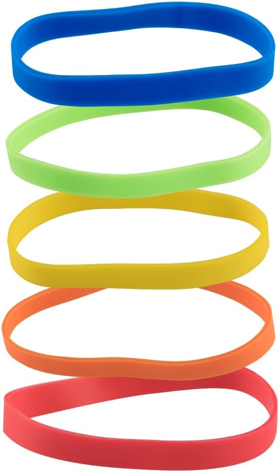 JAM PAPER Colorful Rubber Bands - Size 64 - Assorted Rubberbands - 500/Pack