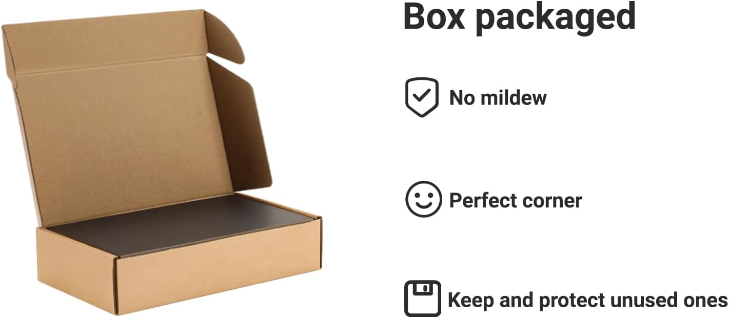 25 Pcs Book Board, Binder Board, Cover Board, Heavy Duty Chipboard for Book Binding, DIY Cardboard (Black, 9 x 6 Inch 80PT)