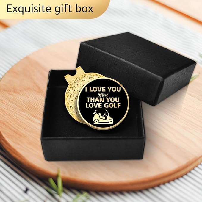 I Love Golf So Much Ball Marker with Magnetic Hat Clip, Funny Golf Accessories Gifts for Men Women, Novelty Birthday Gifts for Men Women Golfer Fan
