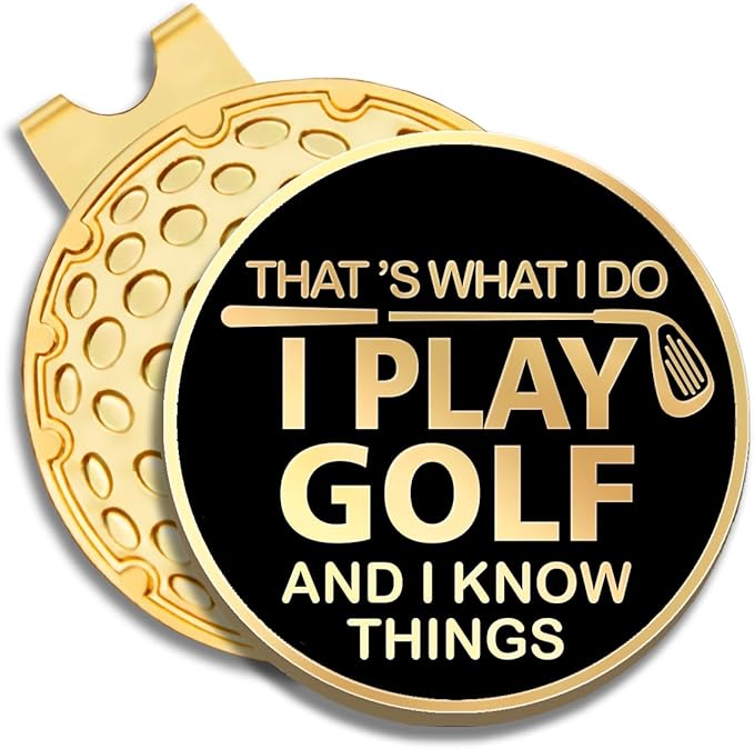 I Love Golf So Much Ball Marker with Magnetic Hat Clip, Funny Golf Accessories Gifts for Men Women, Novelty Birthday Gifts for Men Women Golfer Fan