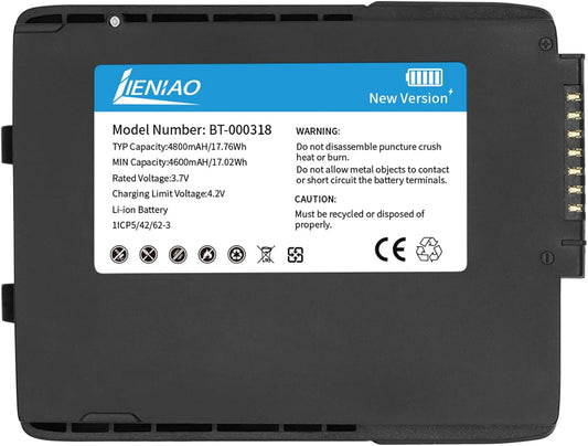 15 Pack for Zebra Scanner Battery TC77 BT-000318 [New Version 4800mAh] for Zebra TC77 Battery TC70 TC70x TC72 TC75 TC75x TC700H TC700K TC77HL TC720L Barcode Scanner BT-000318-01