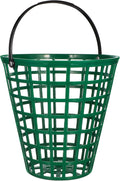 YARNOW Golf Ball Basket with Handle Nylon Golf Ball Container Golf Ball Bin (Green, Golf Balls are Excluded)