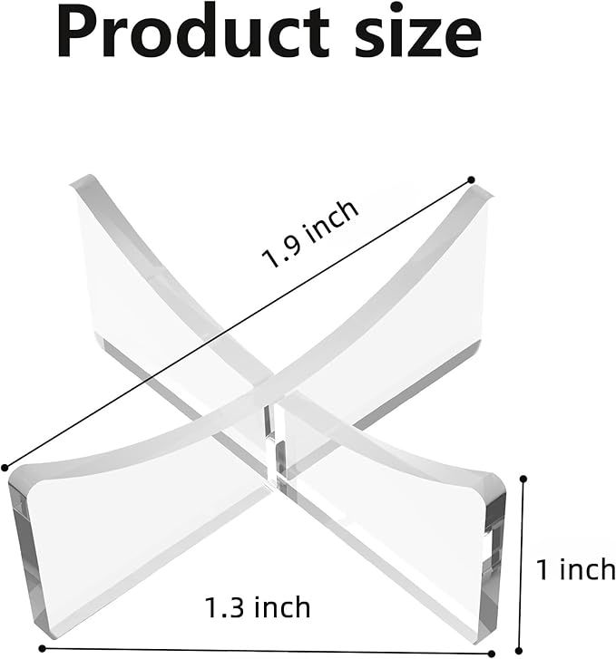 Ball Stand 4-Pack, Acrylic Display Stand for Softball, Baseball, Golf Ball and Field Hockey Ball, Ball Display Holder for Storage and Displaying