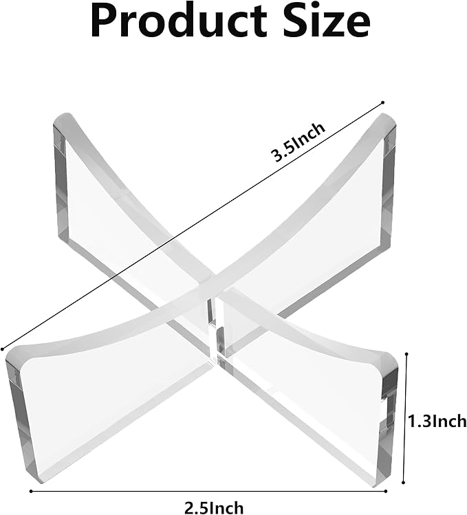 Acrylic Ball Stand Holder, 6-Pack Display Stands for Football Basketball Soccer, Volleyball Rugby Clear Case Rack