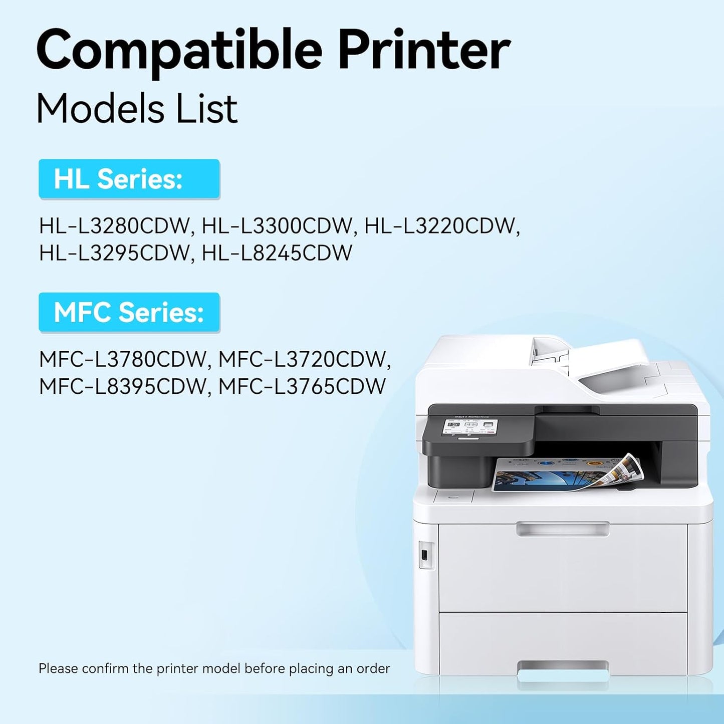 LEMERO UEXPECT Compatible Replacement for Brother TN229XL TN229 TN 229XL High Yield Toner Cartridges for MFC-L3720CDW MFC-L3780CDW HL-L3280CDW Printer, TN229XLBK/C/M/Y 4 Pack