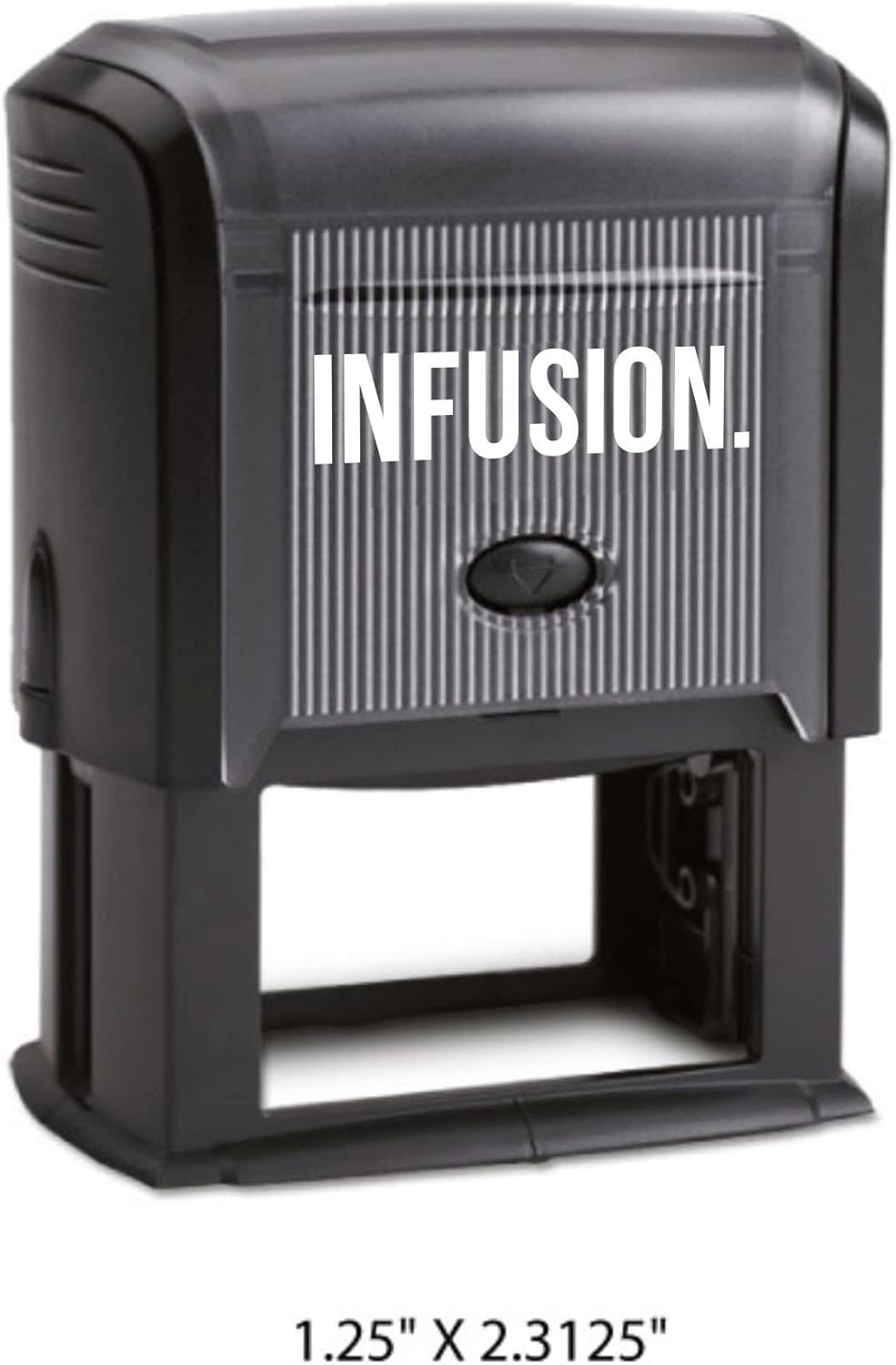 Infusion Self-Inking Custom Rubber Stamp (Personal or Business Use) - Choose from 16 Colors (1-1/2" x 2-3/8")