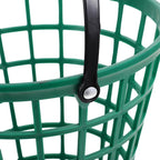 YARNOW Golf Ball Basket with Handle Nylon Golf Ball Container Golf Ball Bin (Green, Golf Balls are Excluded)