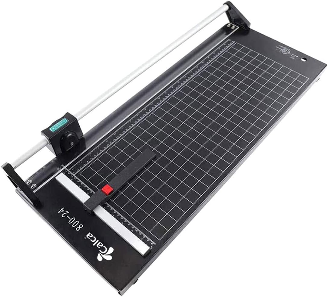 CALCA 24 Inch Precision Rotary Paper Cutter Paper Trimmer 24 inch Manual Sharp Photo Paper Trimmer and Cutters