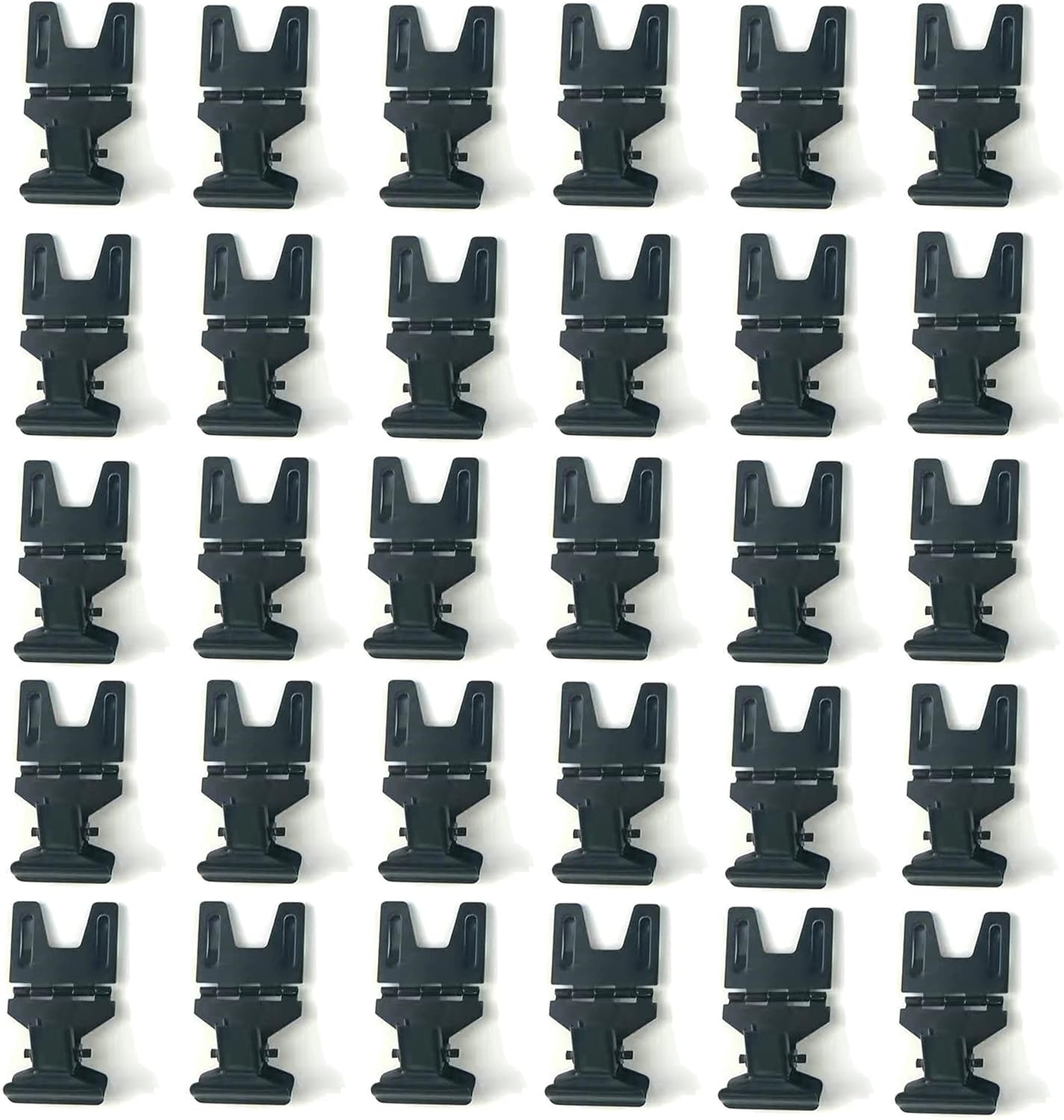 Metal POP Clip Sign Stand Holder, Bread Store Price Tag Card Holder, Advertising Display Clip Holder (Black, 30Pack)