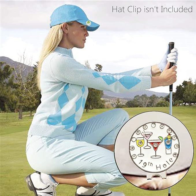 Amy Sport Golf Ball Markers Assorted Patterns Fits All Magnetic Golf Tools Value Set, Alloy Soft Enamel Technique Marker for Hat Clips Gloves Golf Divot Tools Marks