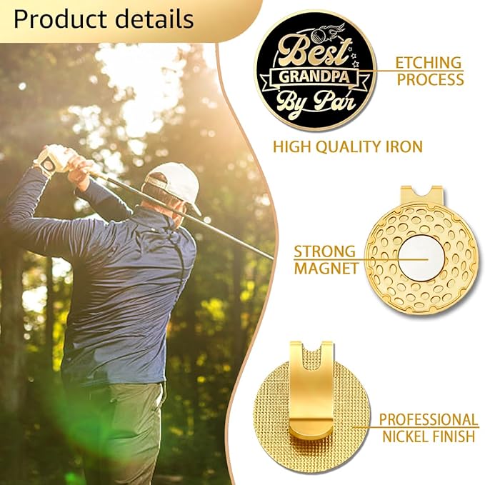 I Love Golf So Much Ball Marker with Magnetic Hat Clip, Funny Golf Accessories Gifts for Men Women, Novelty Birthday Gifts for Men Women Golfer Fan