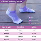 Hylaea Athletic Running Socks Cushion Padded Moisture Wicking Low Cut
