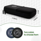 Golf Glove Holder Case with Removable Golf Glove Shaper, Organizer Bag Accessories for Phone, Tees, Divot Tools & Ball Markers, Ideal Gifts for Men