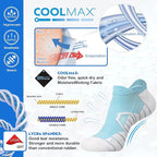 Hylaea Athletic Running Socks Cushion Padded Moisture Wicking Low Cut