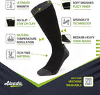 Alvada Warm Thermal Wool Socks for Winter Moisture Wicking and Breathable Cozy Boot Socks