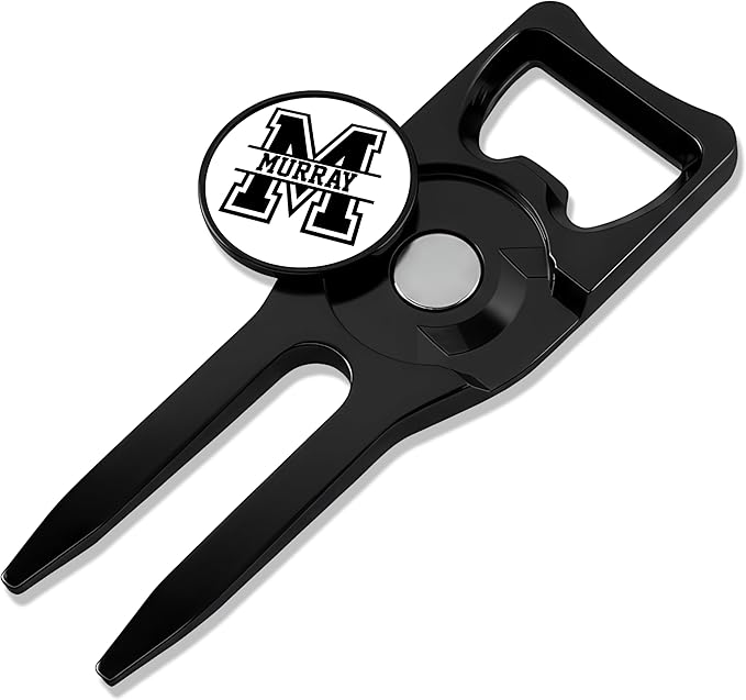 Wolf Golf Towels Personalized Divot Repair Tool | 6-in-1 Premium Divot Tool with Ball Marker | Golf Gifts for Men & Women | Golf Accessories for Men & Women