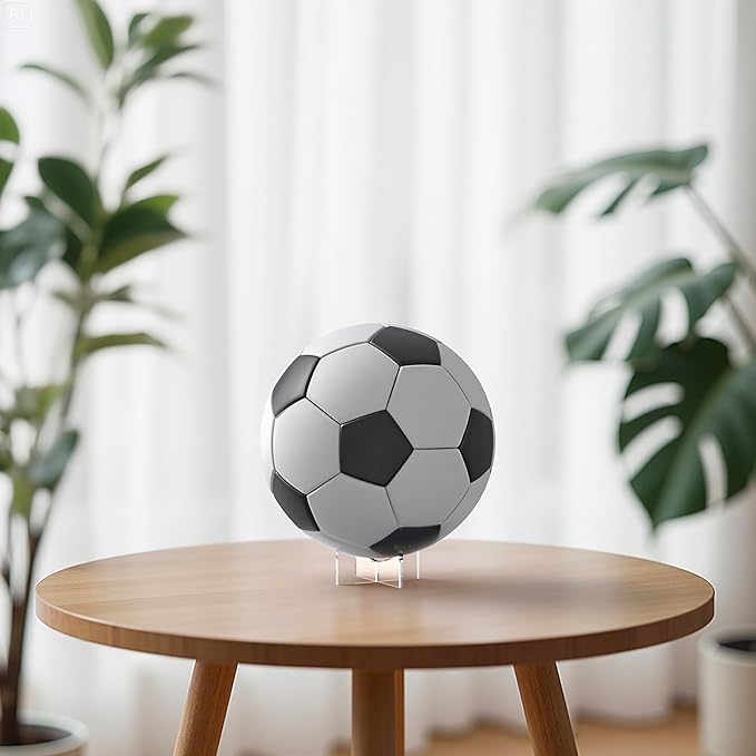 Acrylic Ball Holder 3-Pack, Small Size for Baseball, Softball & Golf Ball; Medium & Large Size for Basketball, Soccer, Volleyball; Horizontal Size for Rugby and Football