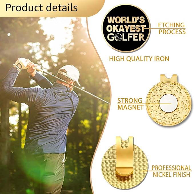 I Love Golf So Much Ball Marker with Magnetic Hat Clip, Funny Golf Accessories Gifts for Men Women, Novelty Birthday Gifts for Men Women Golfer Fan