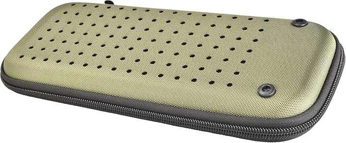 Platypus Golf Co. Golfing Caddie Hard Travel Case Golf Accessories Organizer - Mesh Pocket & Storage Slots for Phone, Tees, Divot Tools & Ball Markers - Golfers Cases for Men & Women in Olive Green