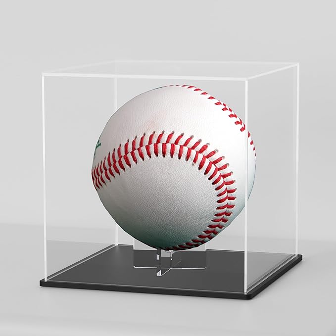 Ball Stand 4-Pack, Acrylic Display Stand for Softball, Baseball, Golf Ball and Field Hockey Ball, Ball Display Holder for Storage and Displaying