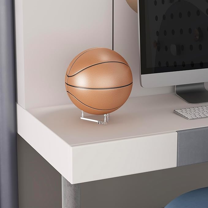 Acrylic Ball Holder 3-Pack, Small Size for Baseball, Softball & Golf Ball; Medium & Large Size for Basketball, Soccer, Volleyball; Horizontal Size for Rugby and Football