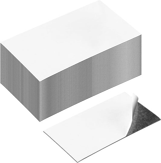Magnetic Sheets with Adhesive Backing 2 x 3.5 Inch, 300 Packs Business Card Magnets Peel and Stick, Business Cards Customizable, Adhesive Magnetic Sheets, Custom Business Cards Personalized