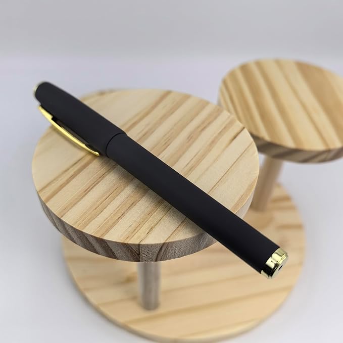 Fengtaiyuan Gel Ink Roller Ball Pens, Black Ink, Extra Fine 0.5mm, Comfortable Grip, Easy Hold, Writting Pens, Smooth, 18 Count (Black-0.5mm-P18SS)