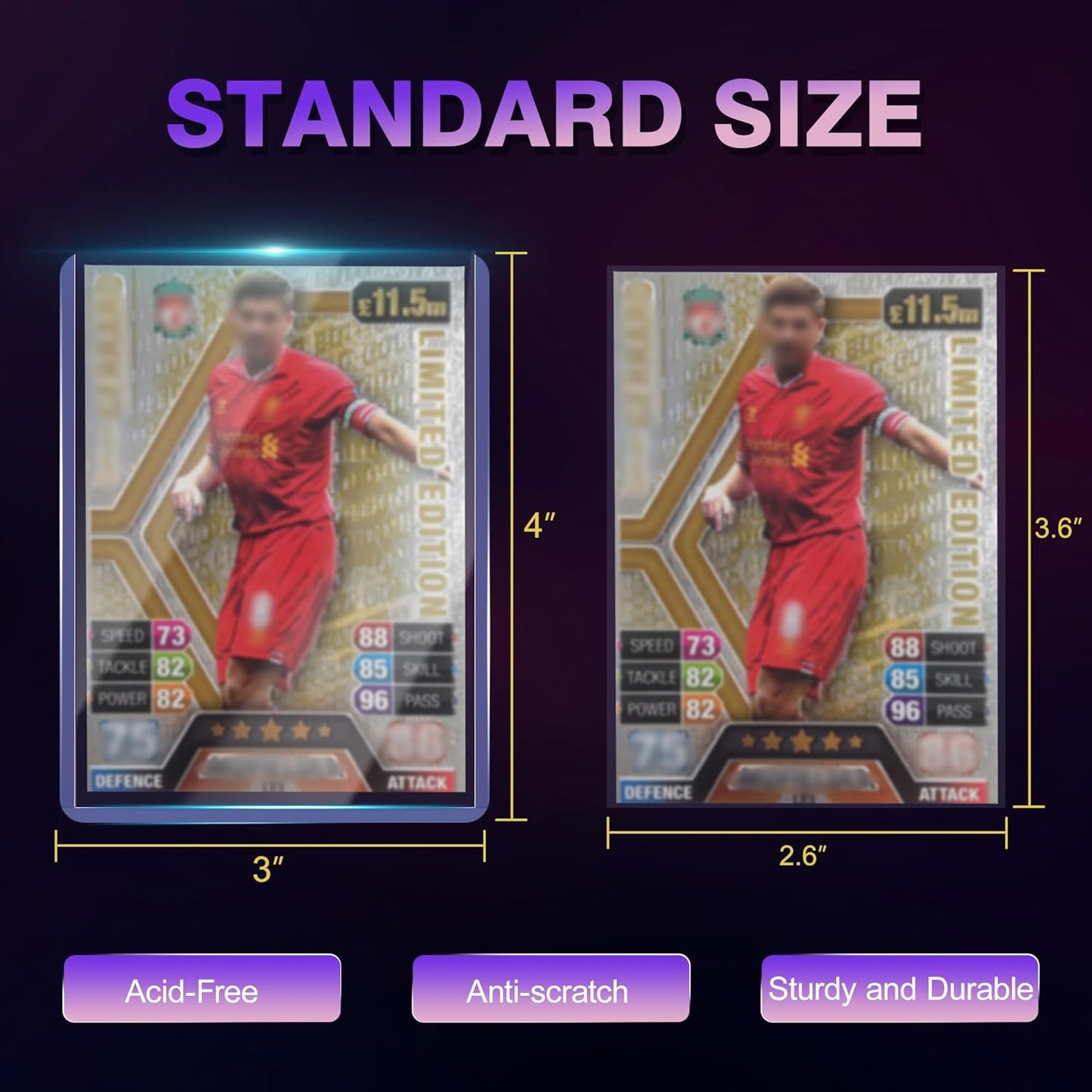 2000 Packs Card Sleeves Top Loaders for Cards,3"X4" Baseball Card Protectors Toploaders,Hard Plastic Card Holder for Trading Sports Football Game Cards (1000 Hard Sleeves+1000 Penny Sleeves)