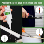 All-in-One Golf Grip Kit for Regripping Golf Clubs, 360° Swivel Portable Table Vise Rubber Clamp Golf Grip Removal Tool with Golf Grip Replacement Tape and Solvent, Golf Club Regripping Kit
