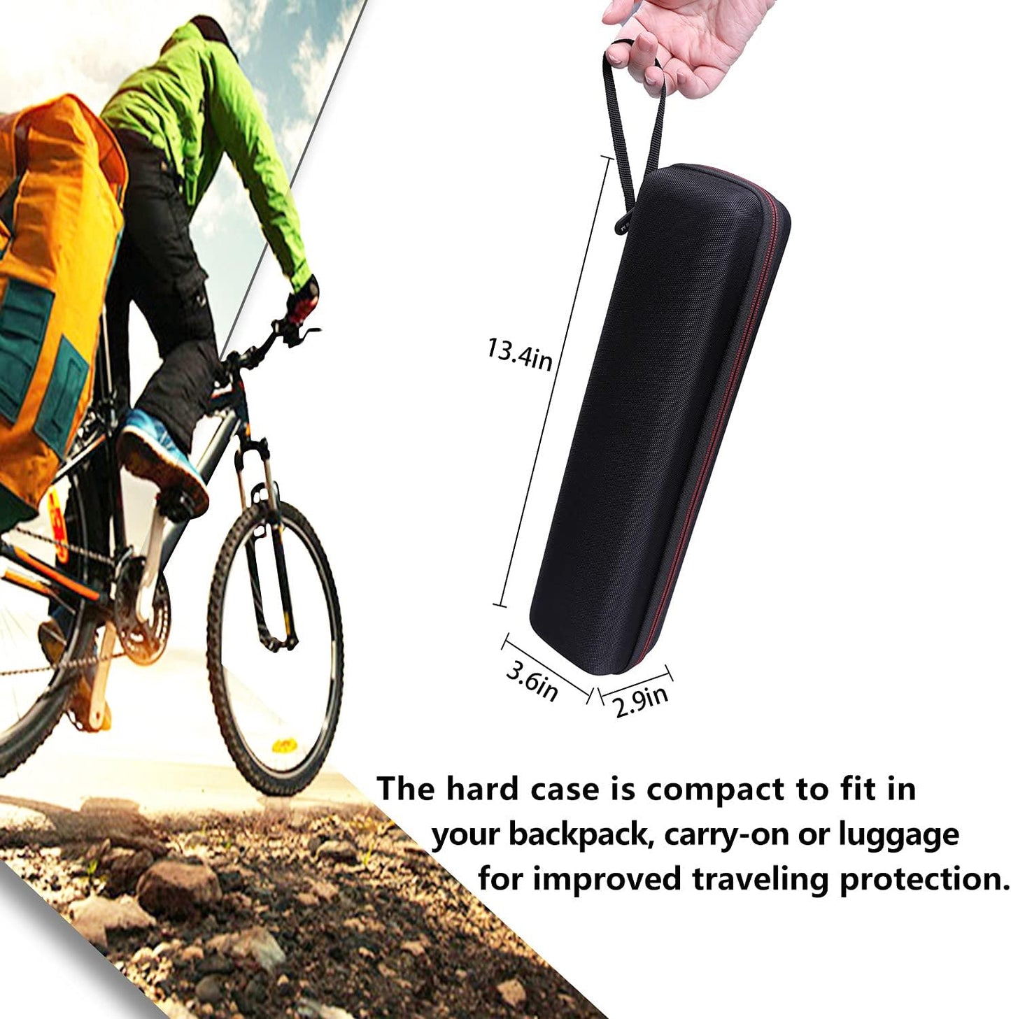 LTGEM Hard Case for Brother DS-640 / DS-740D / DS-940DW / DS-720D Compact Mobile Document Scanner & Itari Portable Printer - Protective Carrying Storage Bag