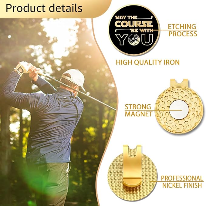 I Love Golf So Much Ball Marker with Magnetic Hat Clip, Funny Golf Accessories Gifts for Men Women, Novelty Birthday Gifts for Men Women Golfer Fan