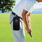 Golf Glove Holder Case with Removable Golf Glove Shaper, Organizer Bag Accessories for Phone, Tees, Divot Tools & Ball Markers, Ideal Gifts for Men