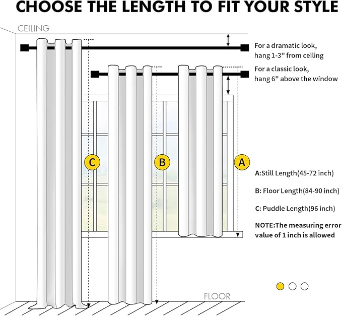 MIULEE Beige Blackout Curtains for Bedroom Living Room 84 Inches Long 2 Panels, Thermal Insulated Room Darkening Drapes Solid Grommet Top Noise Reduction Light Blocking Window Treatments 40x84 Inch