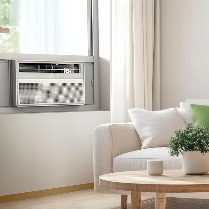 TCL 12,000 BTU Q-Series Smart Inverter Window AC, Ultra-Quiet 38dB Fan & 40dB Cooling, 38% Energy Saving, 3-Step Install, Open-able Window, Works with Smart Home Devices, Cools up to 550 Sq. Ft.