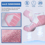 Hylaea Athletic Running Socks Cushion Padded Moisture Wicking Low Cut
