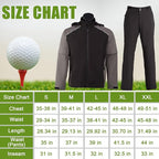 K.E.J. Golf Rain Jacket for Men Waterproof Raincoat Lightweight Jacket Golf Suit for Hiking Cycling Running Camping Traveling