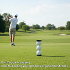 Milisten 8Pcs Clear Golf Ball Tubes with Caps, Waterproof Golf Carrying Case Plastic Barrel Thickened Golfs Display Holder Golfs Ball Container Box for Home Store Display Use, 8