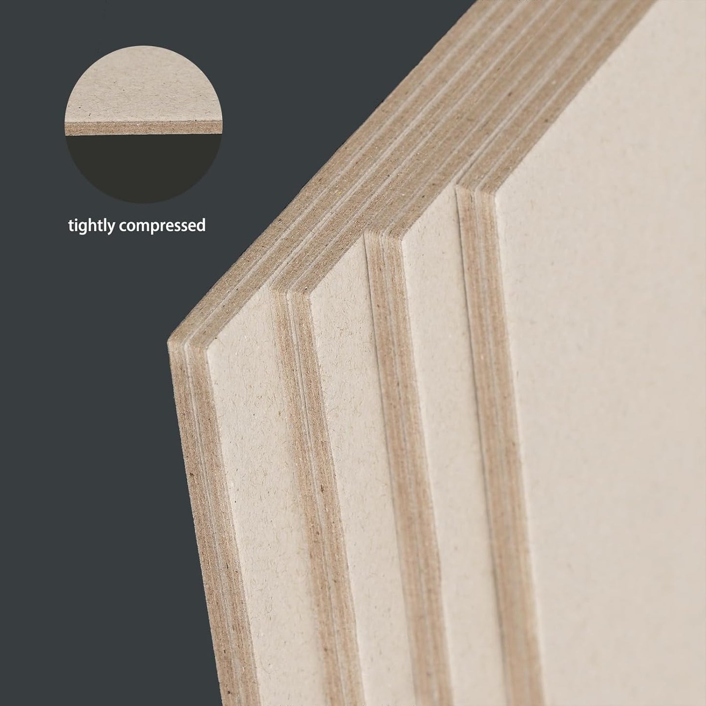 25 Pcs Book Board, Binder Board, Cover Board, Heavy Duty Chipboard for Book Binding, DIY Cardboard (Gray, A5 80PT)