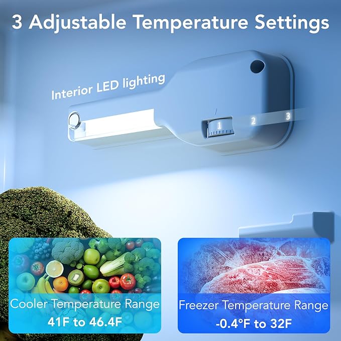 3.1 Cu.Ft Small Fridge with Freezer, Compact Refrigerator with 2 Doors, Mini Fridge with Adjustable Removable Glass Shelves for Bedroom, Dorm, Office or Apartment,White