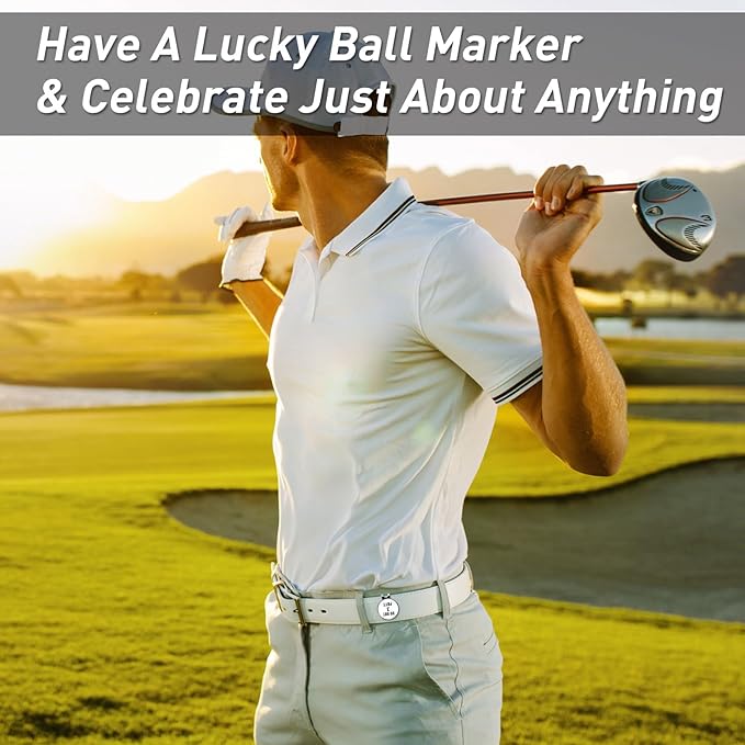 Amy Sport Golf Ball Markers Assorted Patterns Fits All Magnetic Golf Tools Value Set, Alloy Soft Enamel Technique Marker for Hat Clips Gloves Golf Divot Tools Marks