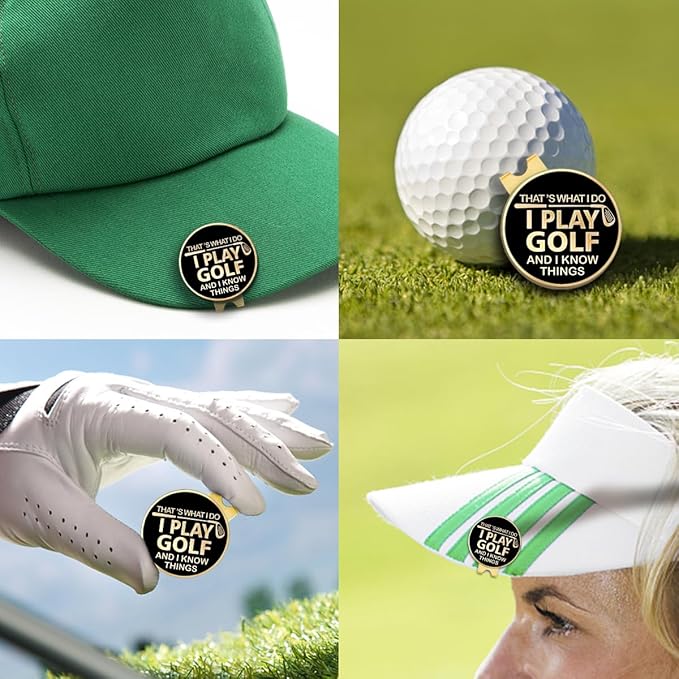 I Love Golf So Much Ball Marker with Magnetic Hat Clip, Funny Golf Accessories Gifts for Men Women, Novelty Birthday Gifts for Men Women Golfer Fan