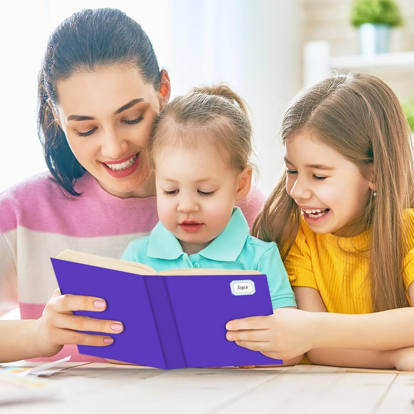 Jumbo Book Covers 8 Pack Reusable Fabric Book Cover Protective Books Covers 9 x 11 Inch Colorful Stretchable Books Sleeve Cover with Label Sticker for Most Hardcover Textbooks Up to 10 x 12.5 Inch