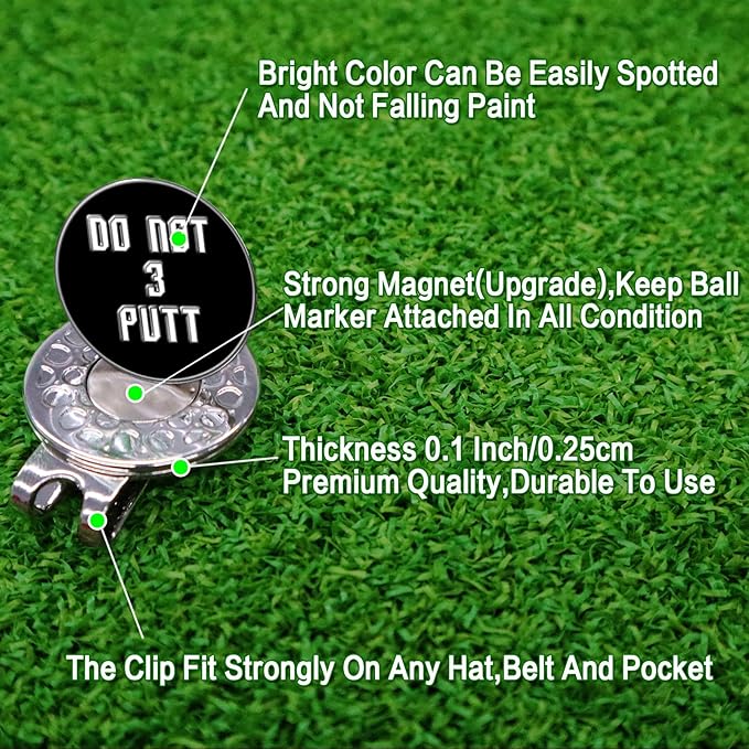 Amy Sport Golf Ball Markers Assorted Patterns Fits All Magnetic Golf Tools Value Set, Alloy Soft Enamel Technique Marker for Hat Clips Gloves Golf Divot Tools Marks