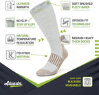 Alvada Warm Thermal Wool Socks for Winter Moisture Wicking and Breathable Cozy Boot Socks