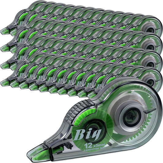 Yexiya 48 Pieces Correction Tapes Original Correction Wide Eraser Applicator Easy to Use Applicator Translucent Tapes Shows for Office Note Journal Scrapbooking, 0.2 Inch x 39.4 Feet